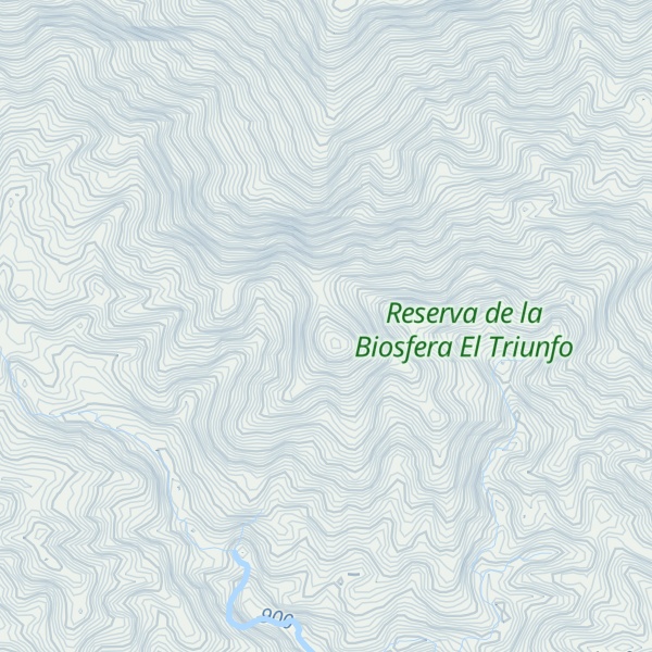 Map of Cerro El Triunfo