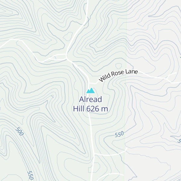 Map of Alread Hill