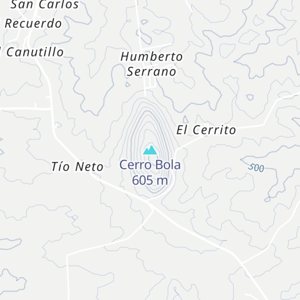 Map of Cerro Bola