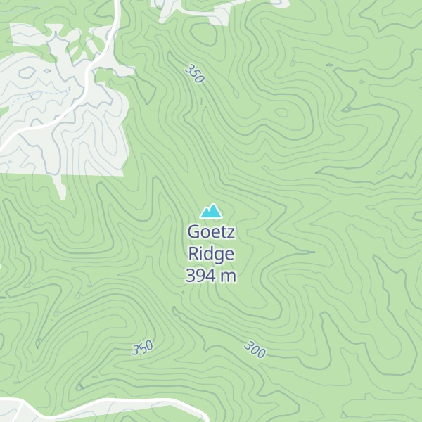 Map of Goetz Ridge