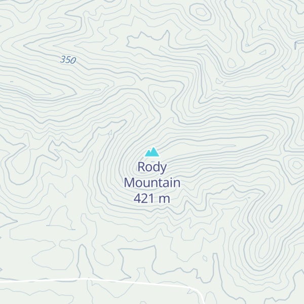 Map of Rody Mountain
