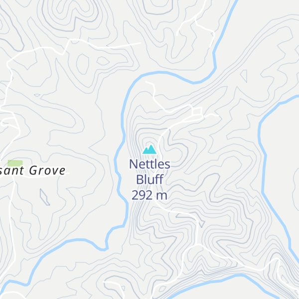 Map of Nettles Bluff
