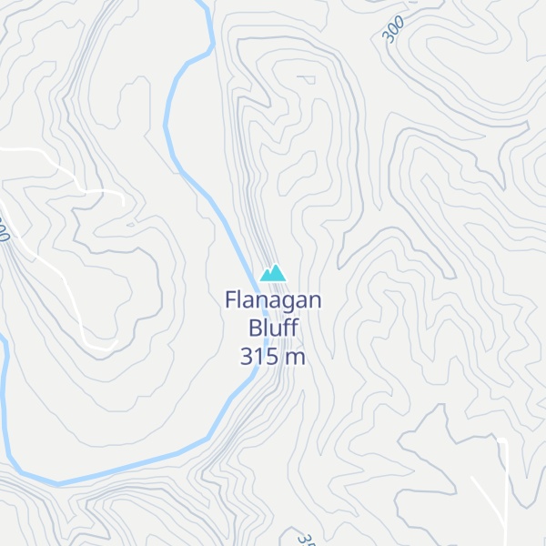Map of Flanagan Bluff