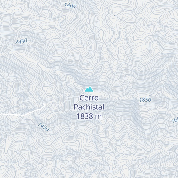 Map of Cerro Pachistal
