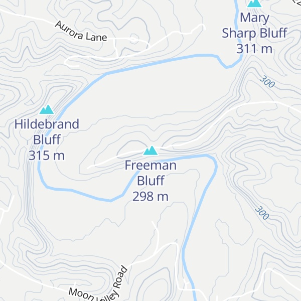 Map of Freeman Bluff