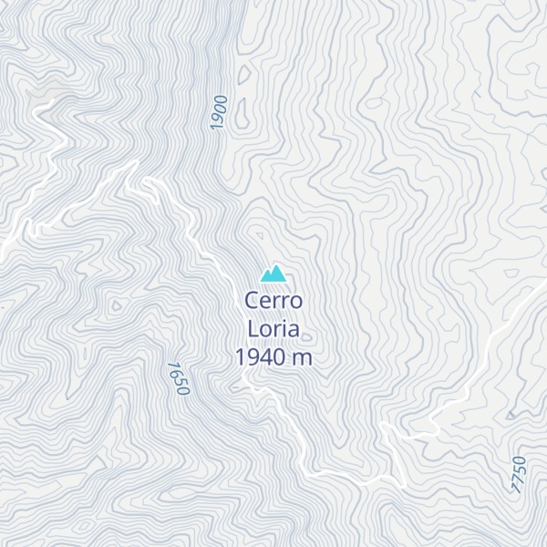 Map of Cerro Loria