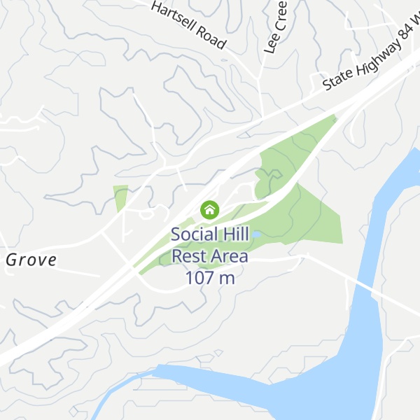 Map of Social Hill Rest Area