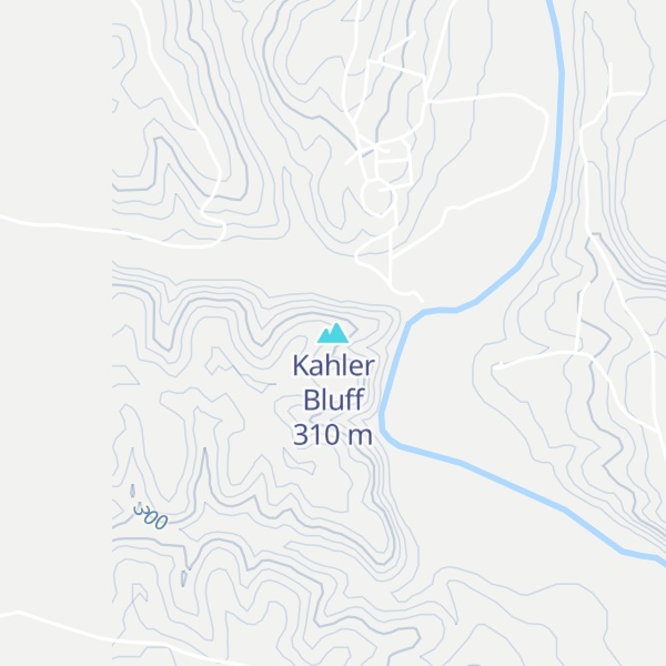 Map of Kahler Bluff