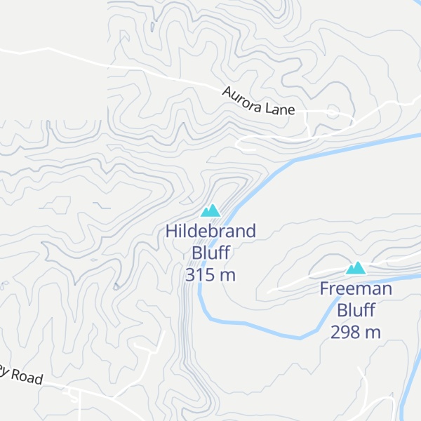 Map of Hildebrand Bluff