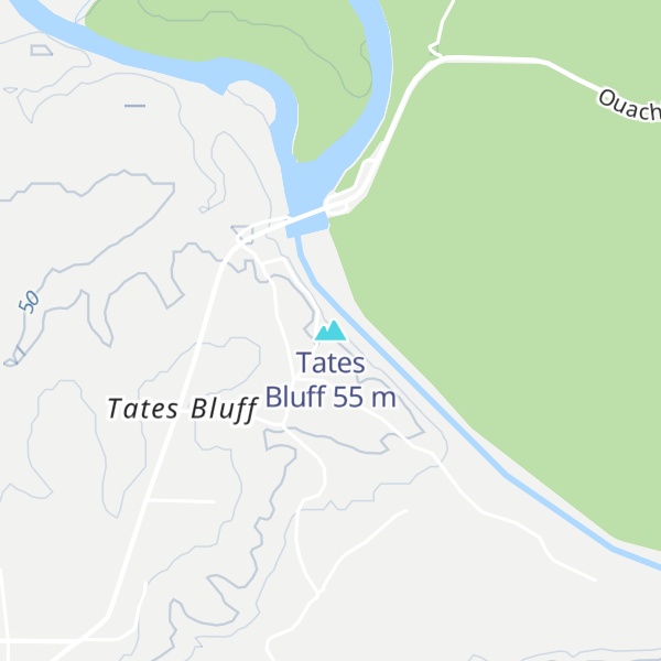 Map of Tates Bluff