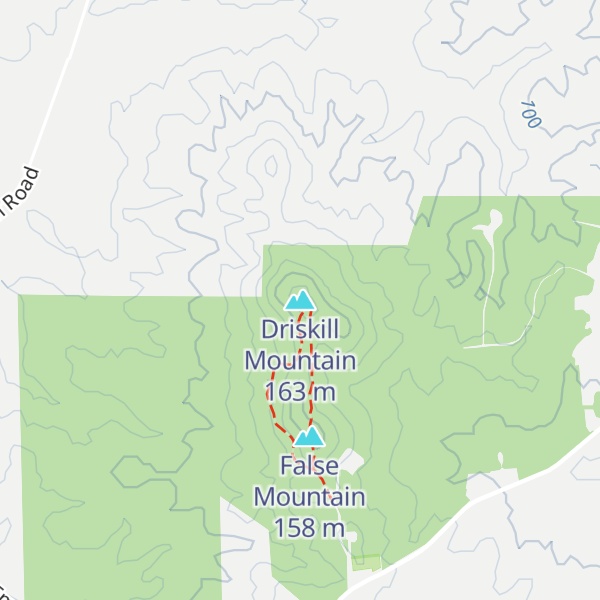Map of Driskill Mountain