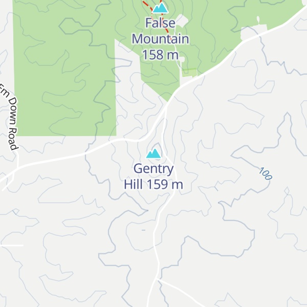 Map of Gentry Hill