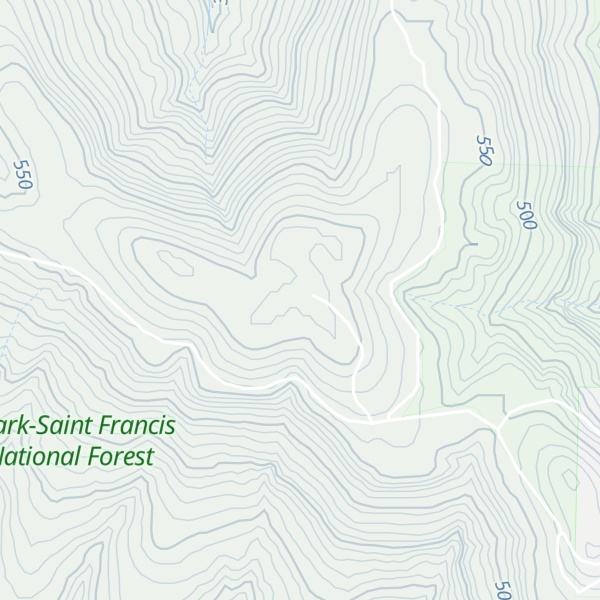 Map of White Oak Mountain
