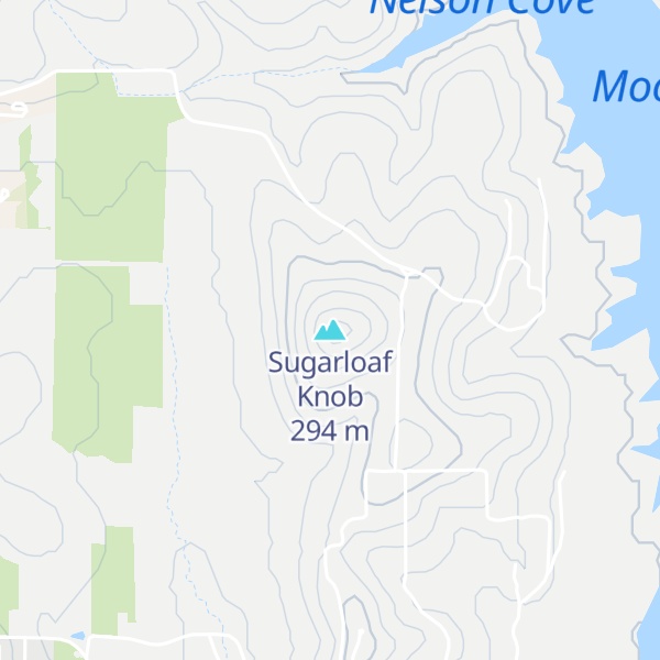 Map of Sugarloaf Knob