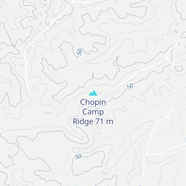 Map of Chopin Camp Ridge