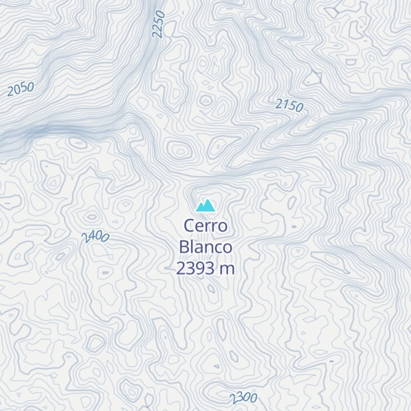 Map of Cerro Blanco