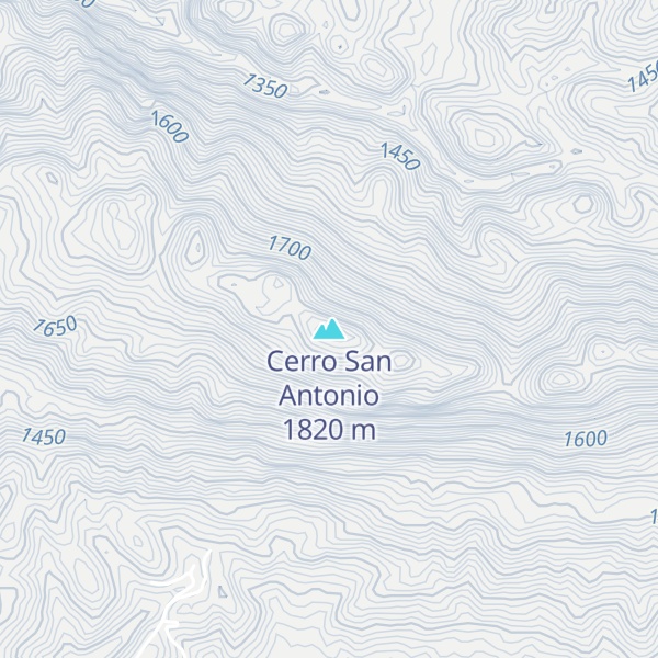 Map of Cerro San Antonio