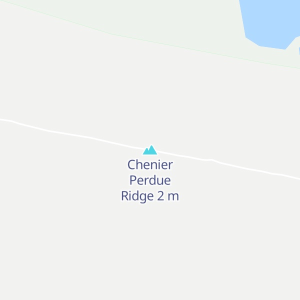 Map of Chenier Perdue Ridge