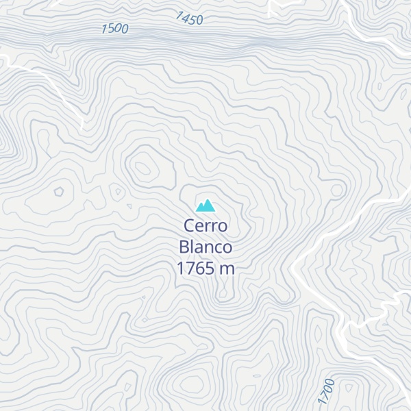 Map of Cerro Blanco