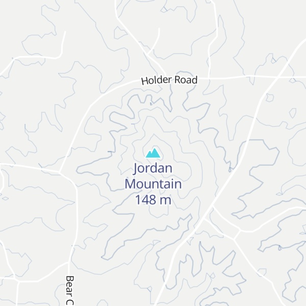 Map of Jordan Mountain