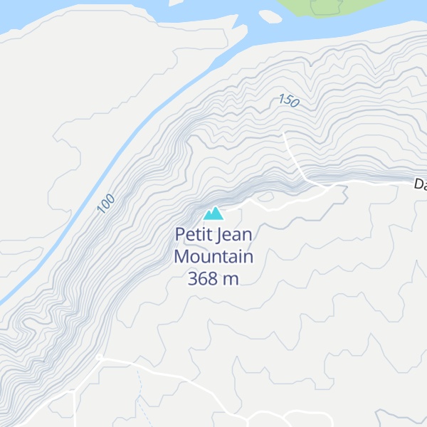 Map of Petit Jean Mountain