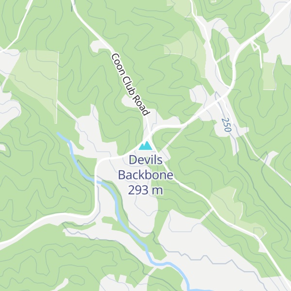 Map of Devils Backbone