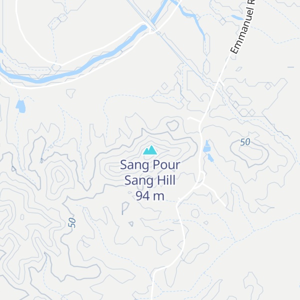 Map of Sang Pour Sang Hill
