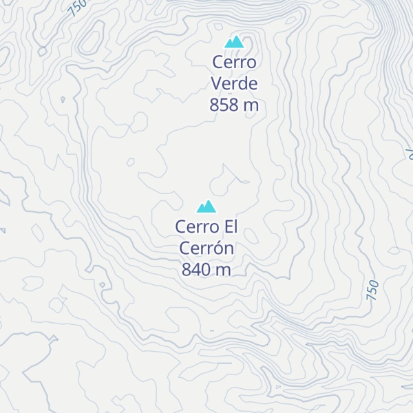 Map of Cerro El Cerrón