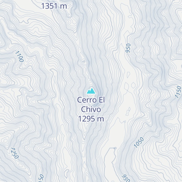 Map of Cerro El Chivo