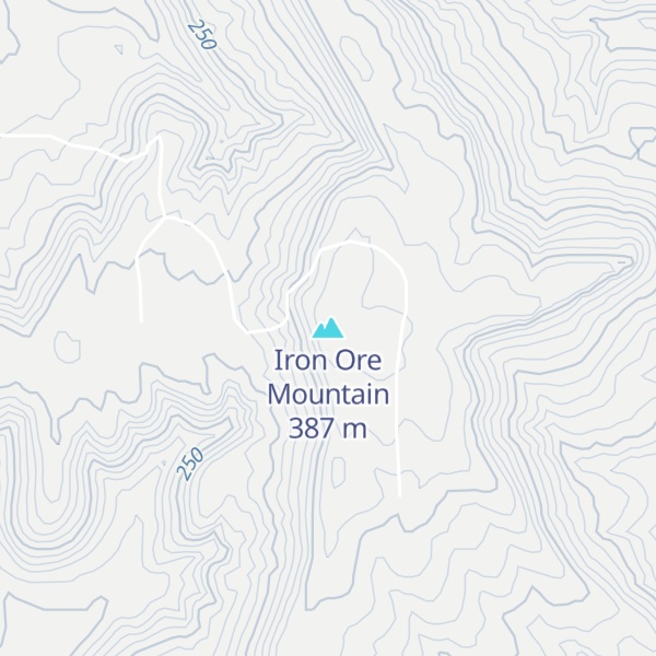 Map of Iron Ore Mountain