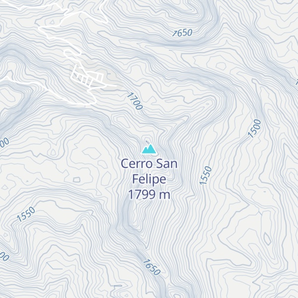 Map of Cerro San Felipe