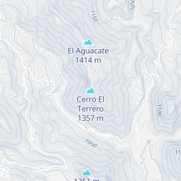 Map of Cerro El Terrero