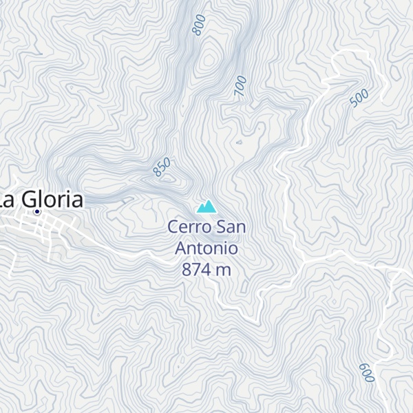 Map of Cerro San Antonio