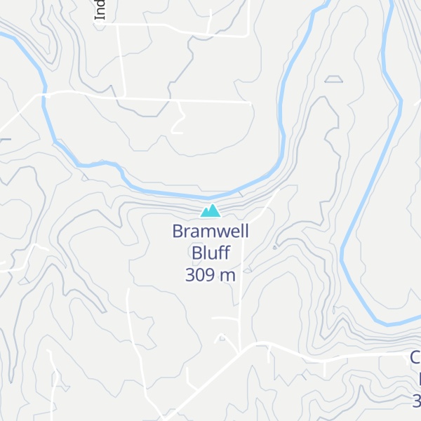 Map of Bramwell Bluff