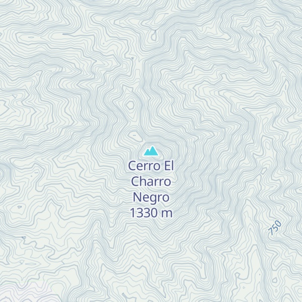 Map of Cerro El Charro Negro