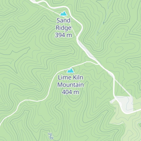 Map of Lime Kiln Mountain