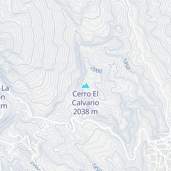 Map of Cerro El Calvario