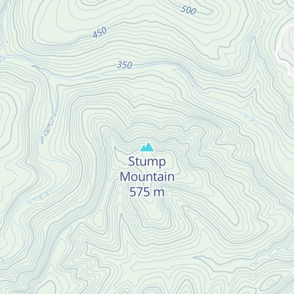 Map of Stump Mountain