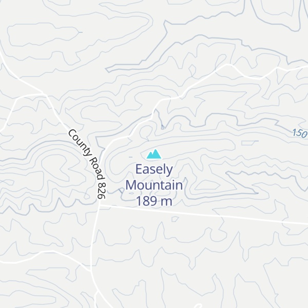Map of Easely Mountain