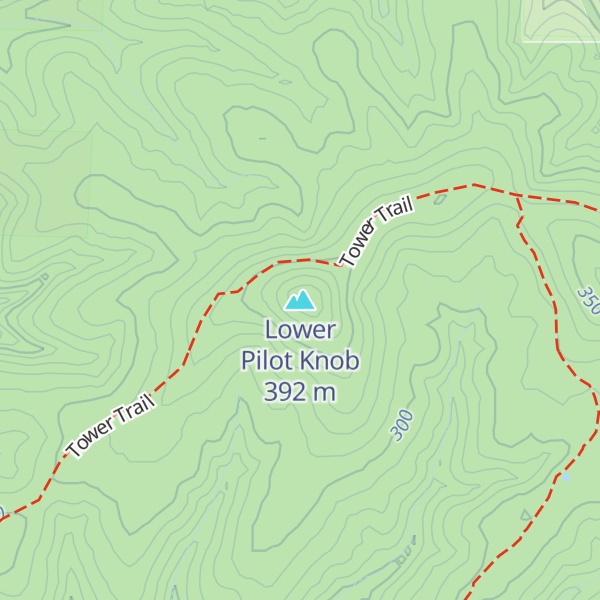 Map of Lower Pilot Knob