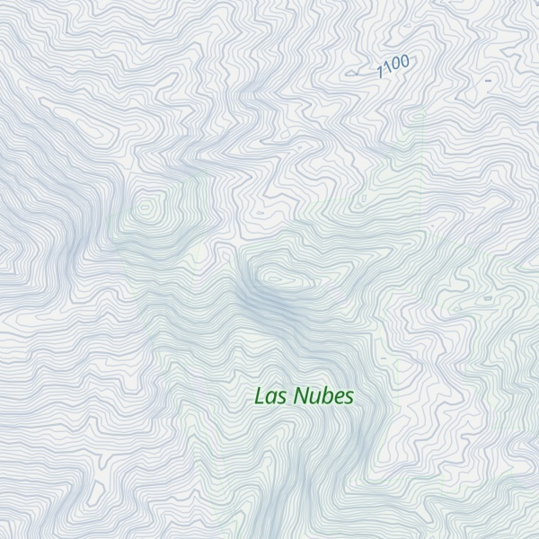 Map of Cerro de La "V"