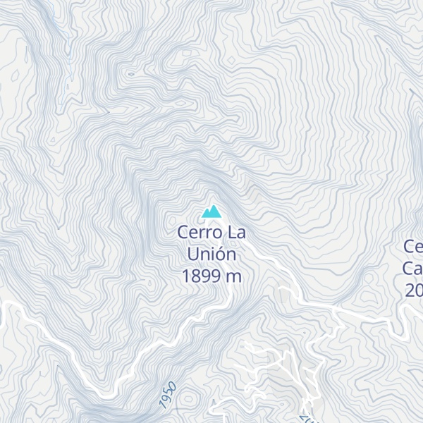 Map of Cerro La Unión
