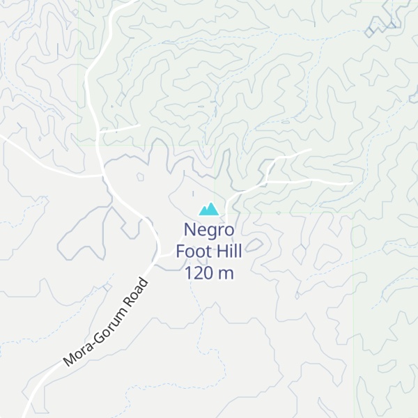 Map of Negro Foot Hill