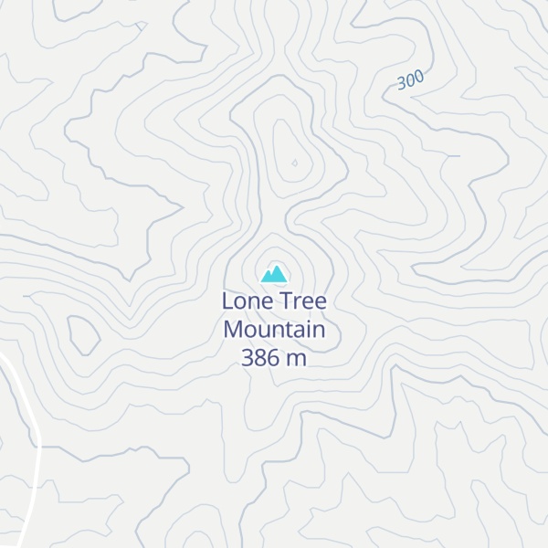 Map of Lone Tree Mountain