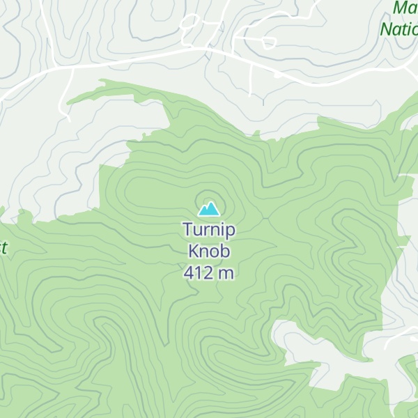 Map of Turnip Knob