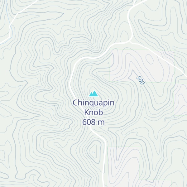 Map of Chinquapin Knob