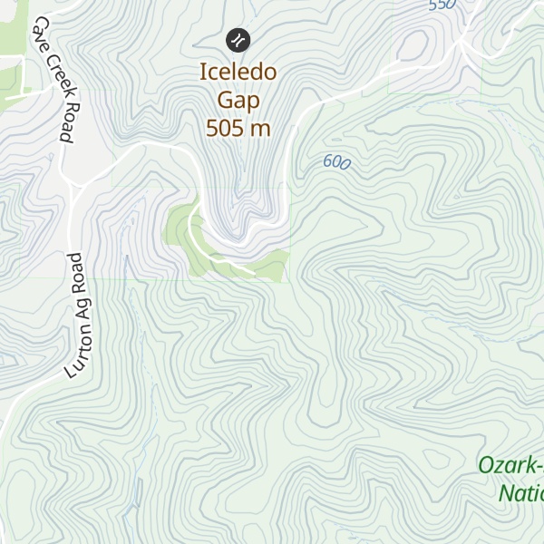 Map of Big Middle Ridge