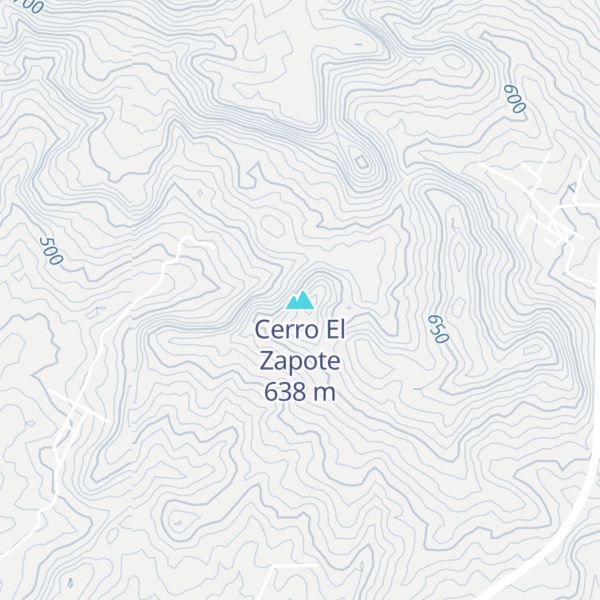 Map of Cerro El Zapote