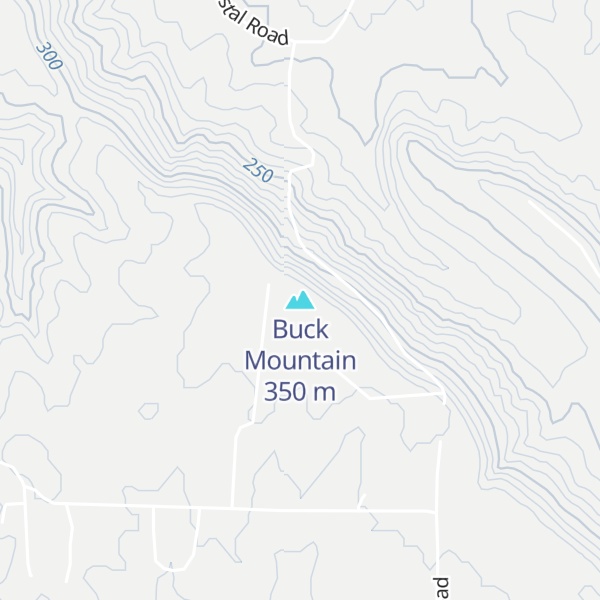 Map of Buck Mountain