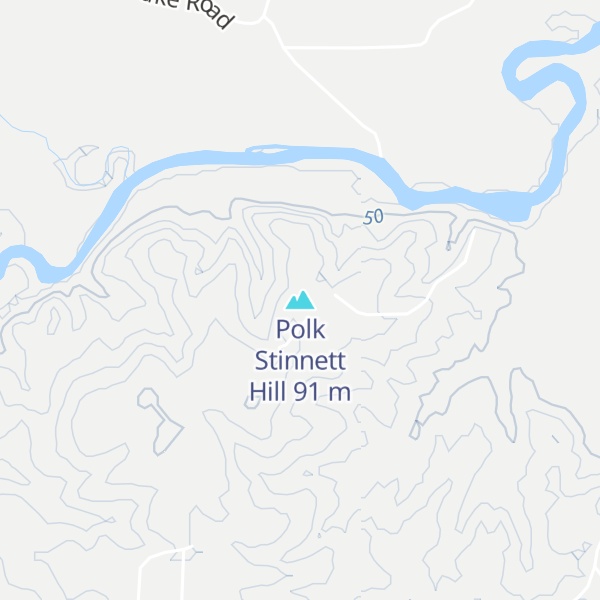 Map of Polk Stinnett Hill